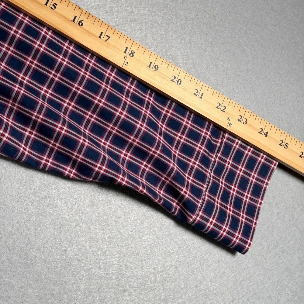 Banana Republic Slim Fit Non Iron Plaid Button Down Shirt Mens‎ Size Medium